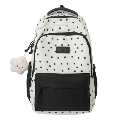 书包女撞色高颜值大容量双肩包