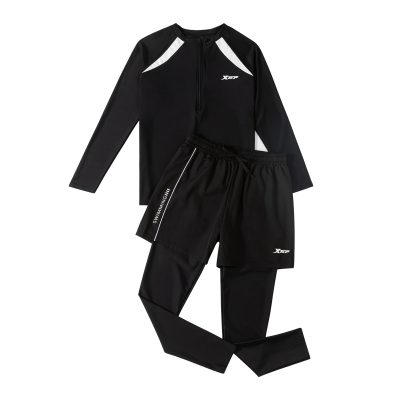 UPF50+特步长袖长裤游泳衣套装