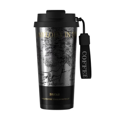 马年纯钛咖啡杯2026高颜值水杯