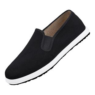 老北京布鞋男官方旗舰店新款2025纯手工千层底软底黑牛筋底透气鞋