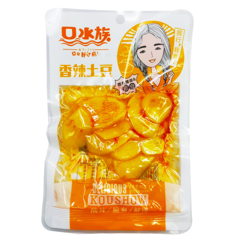 口水族素食香辣土豆片10袋