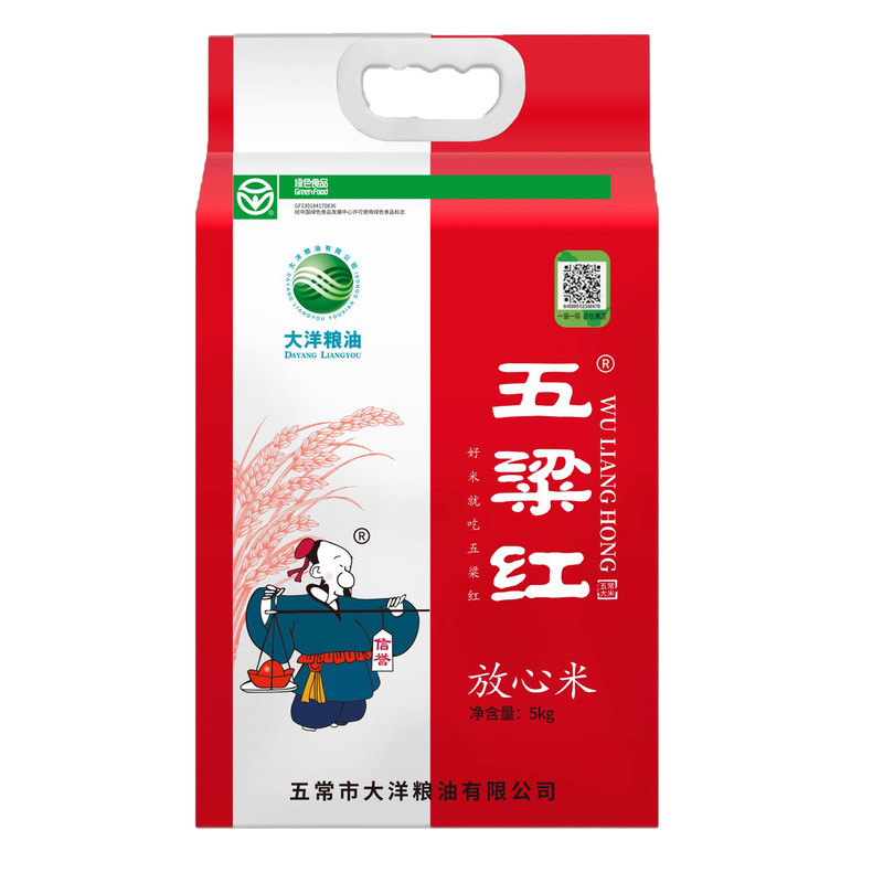 五粱红大米产自中国东北地区