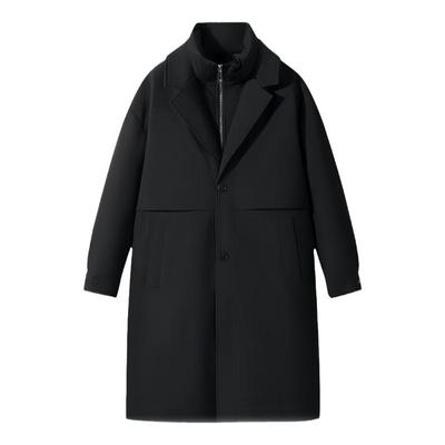 羽绒服男士加厚中长款风衣外套