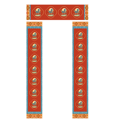 买2送1马年高端绢布对联空白宣纸