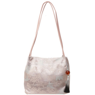 新中式国风包包女大容量女包2025新款潮时尚流行单肩包超火水桶包