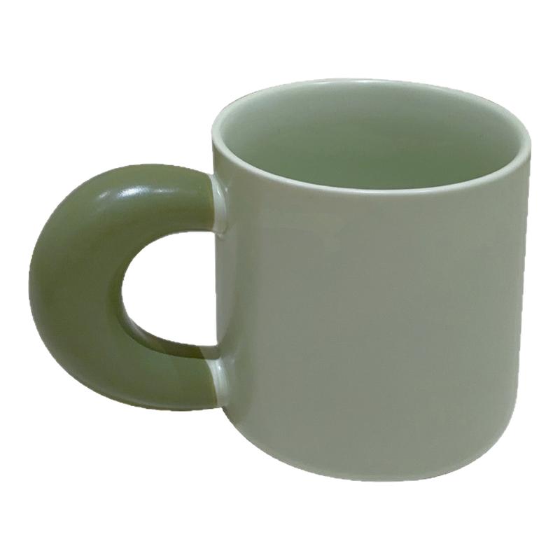简约陶瓷马克杯女生高颜值带盖杯子家用早餐牛奶杯办公咖啡杯