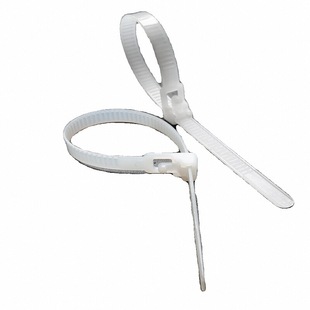 可重复使用活扣扎带塑料可退式尼龙扎带可拆卸可松式捆束线带白色