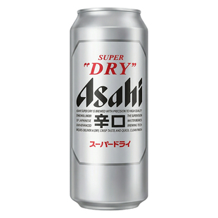 日本朝日Asahi品牌啤酒Super DRY超爽麦芽辛口啤酒500ml日式黄啤