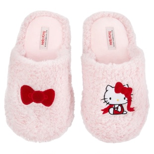 tbh野兽派家居三丽鸥Hello Kitty毛绒刺绣拖鞋可外穿室内家居鞋女