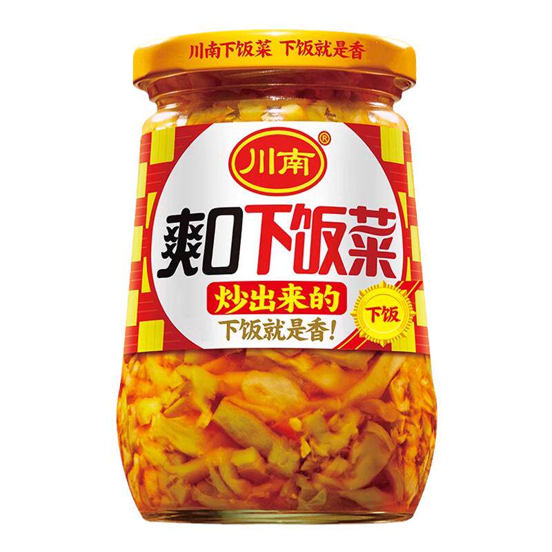 川南爽口下饭菜瓶装301g 瓶装黄花剁椒榨菜芯萝卜干豇豆开味菜