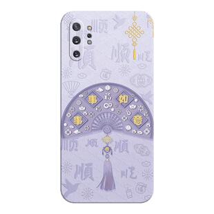 适用三星note10十手机壳Galaxynote10+新款硅胶防摔全包Samsungnote男钢化膜Galaxy女带挂绳款Samsung加外壳