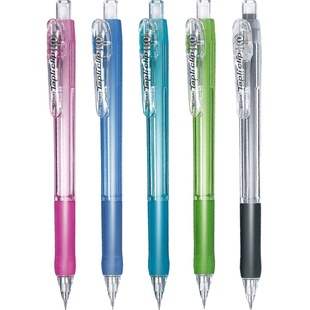 日本ZEBRA斑马自动铅笔0.5活动铅笔MN5小学生用专不易断铅高颜值儿童可爱彩色透明进口文具用品不易断芯