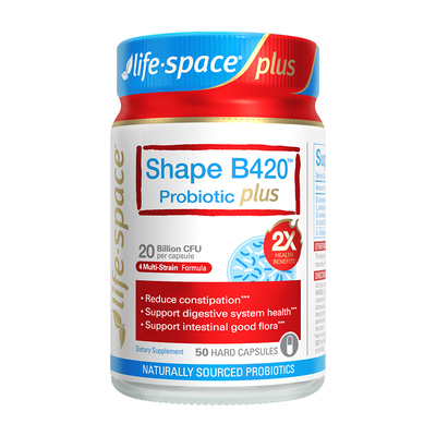 【李若彤同款】lifespace益倍适成人超燃B420 PLUS 50粒益生菌