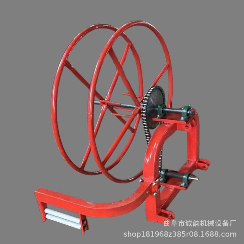农用滴灌带水管回收机四轮车悬挂自动卷管器