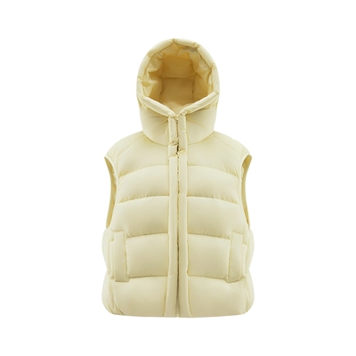 艾莱依秋冬短款泡芙马甲羽绒服女