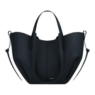 [中国限定]Polene波灵恩Cyme Mini 深海蓝荔枝纹牛皮托特包