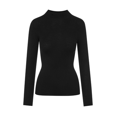 【商场同款】朗姿/LIME莱茵加厚100%超细羊毛TEC可机洗针织打底衫