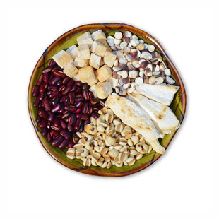 炒薏米茶赤小豆芡实茯苓山药去泡水喝熟红豆薏米茶煲汤煮粥代餐