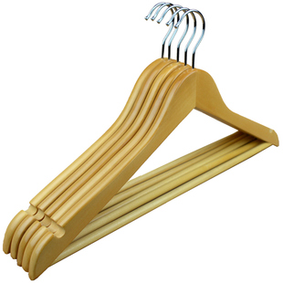 优质实木衣架防滑木质晾衣架裤架服装店衣挂酒店衣服架子木头衣撑