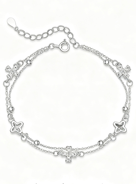 叠戴「四叶花语」手链