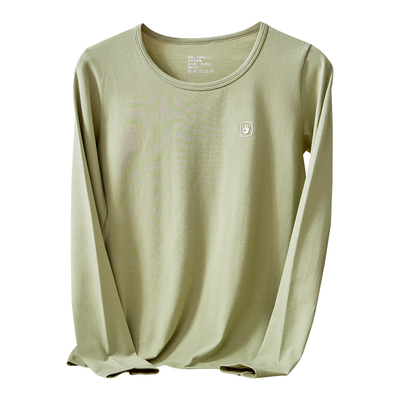 纯棉保暖内衣女士套装