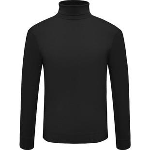 【 秋冬热卖】LAMPO/蓝豹男士长袖针织衫高翻领纯色修身打底衫