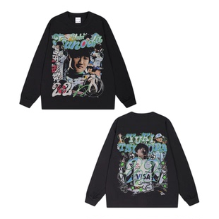 红牛车队 角田裕毅 Yuki Tsunoda f1赛车手印花圆领美式长短袖T恤