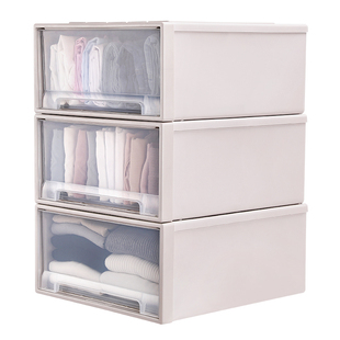 星优收纳箱抽屉式家用透明衣柜收纳盒塑料储物柜子衣服收纳整理箱