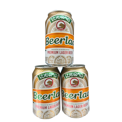【25年08月后生产】老挝黄啤酒易拉罐Beerlao330ml×24原装进口