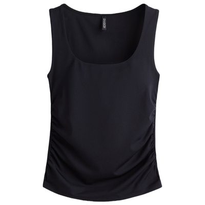 HM女装背心春季褶饰背心1296055