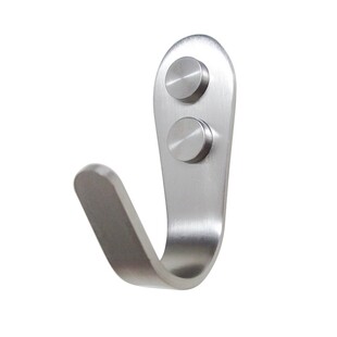 单个不锈钢衣钩门后挂钩厨房收纳钩免打孔卫生间挂毛巾公卫钩挂包