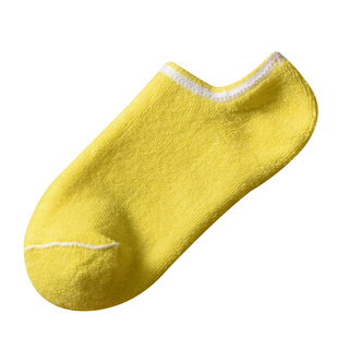 女加绒加厚彩色毛巾袜07冬天03毛圈浅口船袜秋冬学生棉袜短袜ins