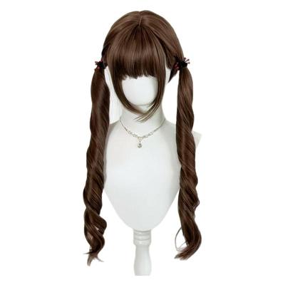 lolita假发双马尾卷发长卷发扎好