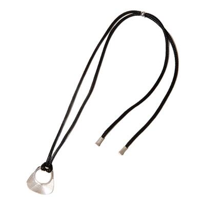 LLAB黑色皮绳项链立体包