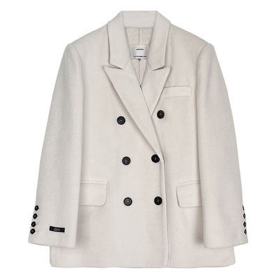 娇女王新款气质毛呢西装外套