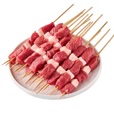 羔羊羊肉串100串新鲜烤肉
