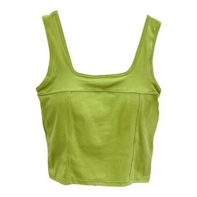 韩系百搭无袖背心带胸垫