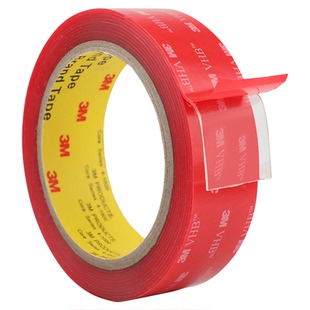 3m4910VHB 强力双面胶车用透明纳米无痕高粘度亚克力胶贴防水防晒