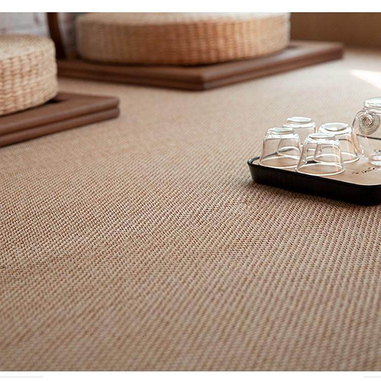 防滑竹地垫客厅卧室地毯竹地毯榻榻米地垫新中式瑜伽地毯飘窗垫子