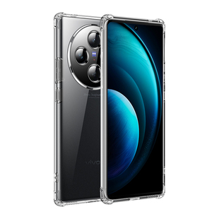 摩斯维 适用vivox100手机壳vivox100pro保护套新款x90镜头全包vivo防摔透明x100s软硅胶外壳气囊pro高级女
