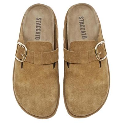 思加图复古勃肯鞋穆勒拖厚底拖鞋