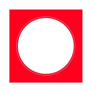 外方内圆卡纸圆形画框镜面纸美术纸儿童绘画专用纸硬卡纸手工幼儿园环创材料画画纸加厚彩色边框卡纸 活动价