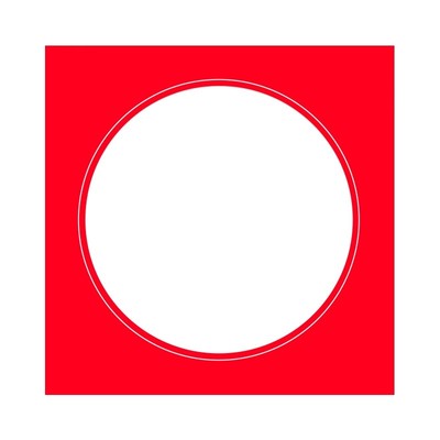 圆形卡纸镜面画框纸片美术专用