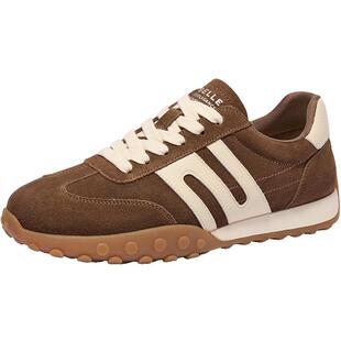 百丽男鞋复古撞色休闲鞋男夏新运动德训慢跑鞋阿甘鞋A1772CM4