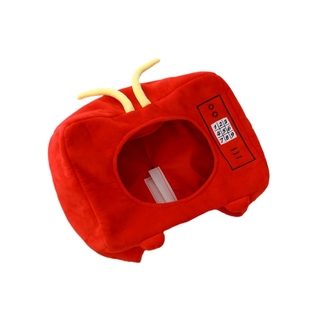 搞怪创意电视机头套网红直播表演道具生日礼物聚会拍照帽子ins风