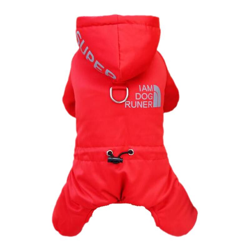 防水狗狗衣服秋冬季泰迪四脚宠物小型犬牵引款保暖春装加厚防掉毛