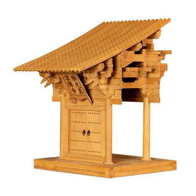 晚峰全实木榫卯积木佛光寺古建筑