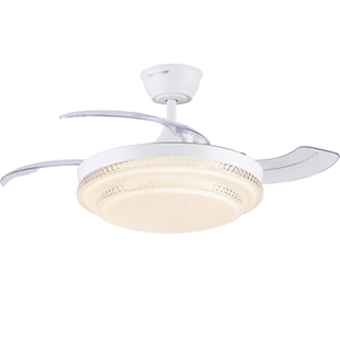 佑家隐形风扇灯吊扇灯48寸客厅高亮度餐厅卧室静电扇吊灯风扇吊灯