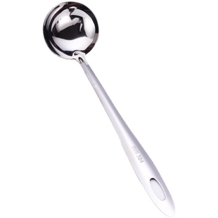 304不锈钢火锅勺汤勺漏勺家用盛汤酒店餐馆商用勺加厚长柄大小号