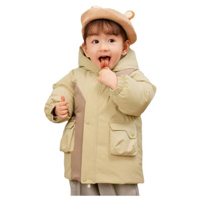 巴拉巴拉婴儿宝宝长款羽绒服男童女童加厚上衣外套冬装新款童装潮